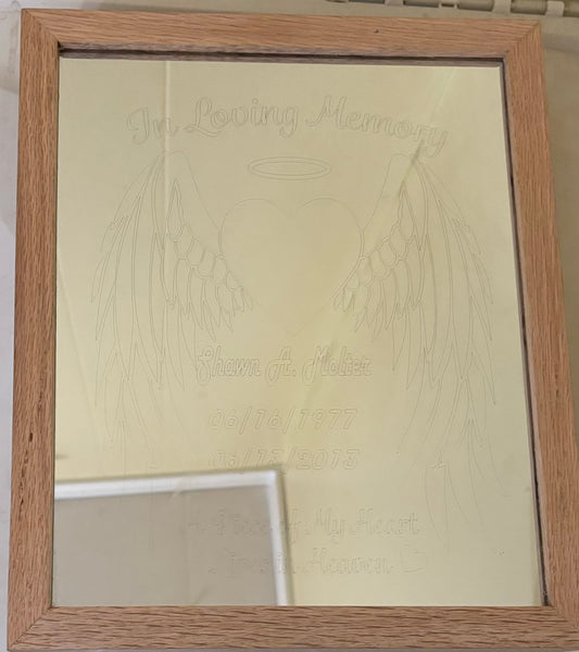 Personalized In Loving Memory Mirror